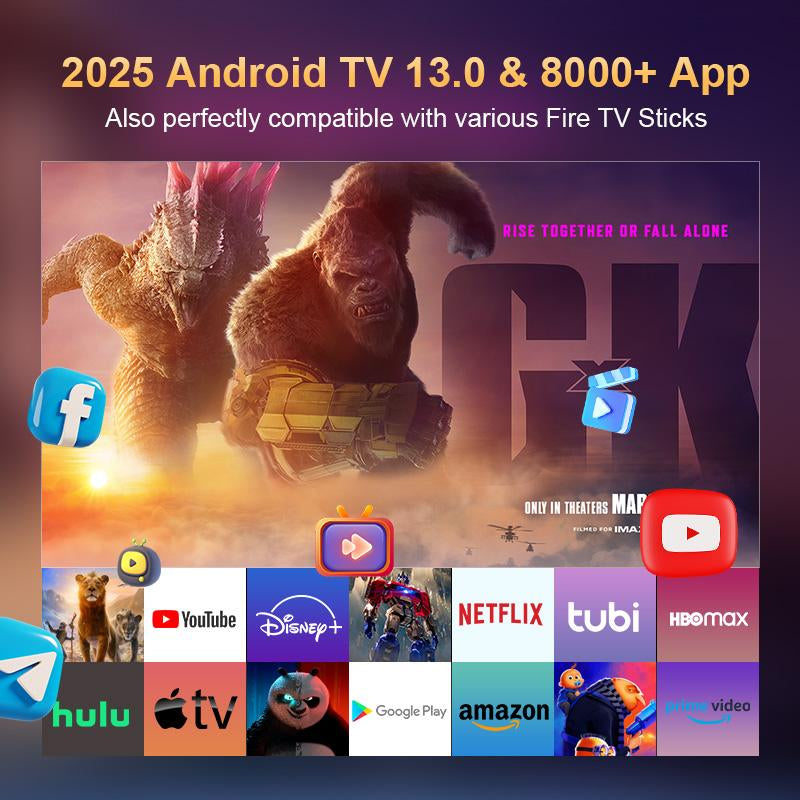 Qiaolet Portable Projector HY300 Pro Android 13 Dual Wifi6 400Ansi Amlogic T950S BT5.2 1080P1280*720P Projector, Full HD Support Decoding 4K Multi-Function Projector for Home Cinema, Outdoor