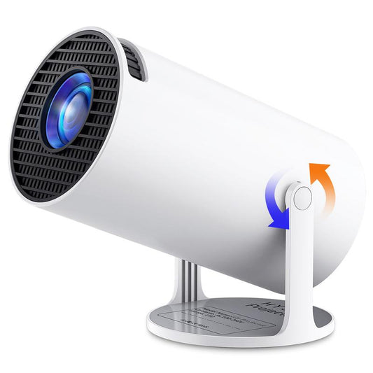 Qiaolet Portable Projector HY300 Pro Android 13 Dual Wifi6 400Ansi Amlogic T950S BT5.2 1080P1280*720P Projector, Full HD Support Decoding 4K Multi-Function Projector for Home Cinema, Outdoor